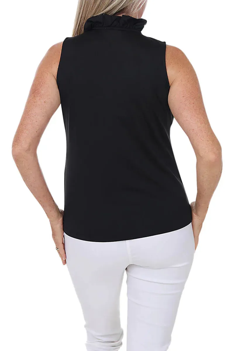 Solid Slub-Knit V-Neck Tee