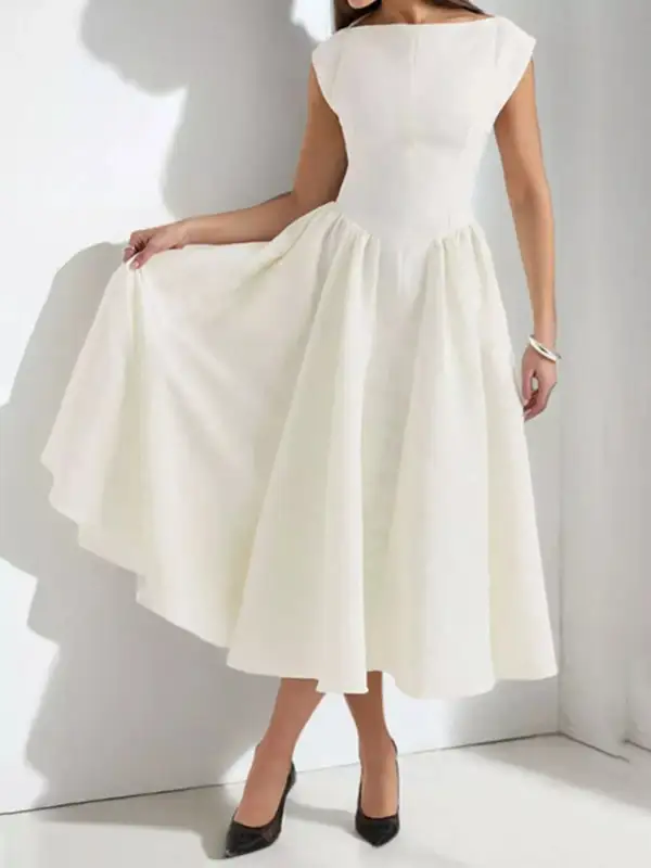 Cap Midi Dress