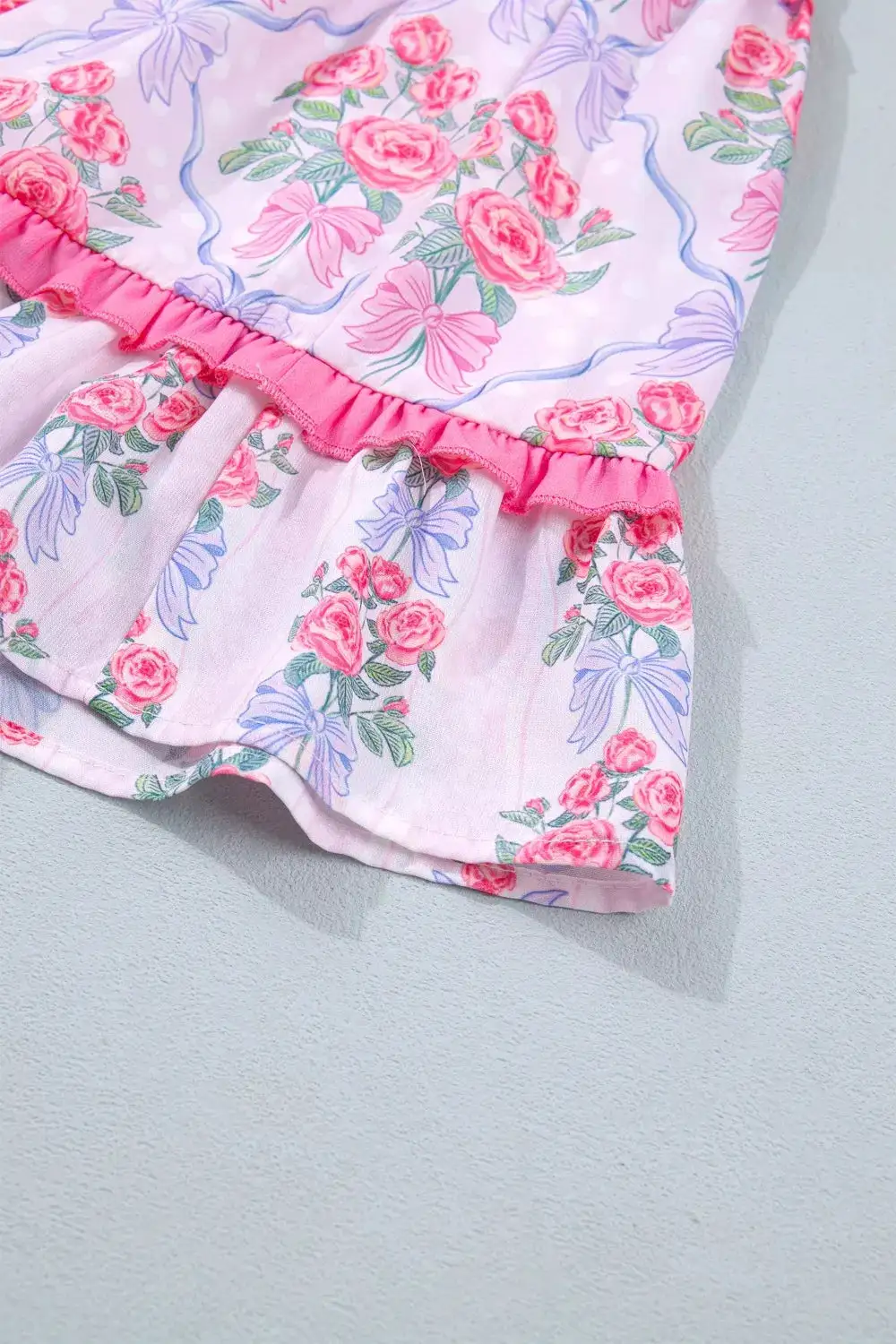 Floral Ruffle Tiered Dress Casual