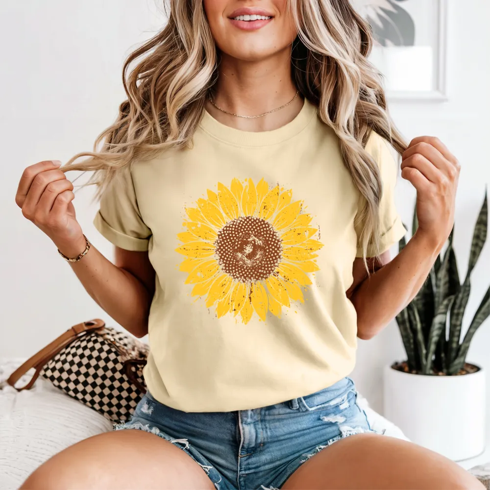 Sunflower Graphic Garment Dyed Tee