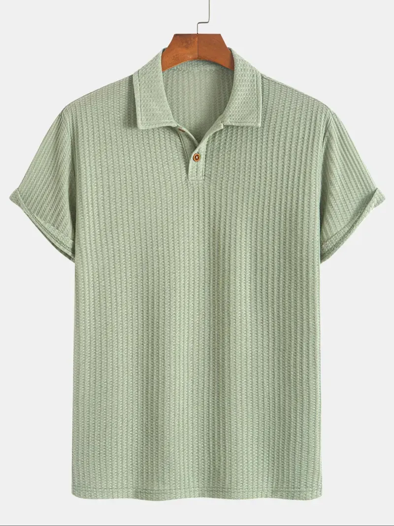 Men's Knitted Polo Shirt