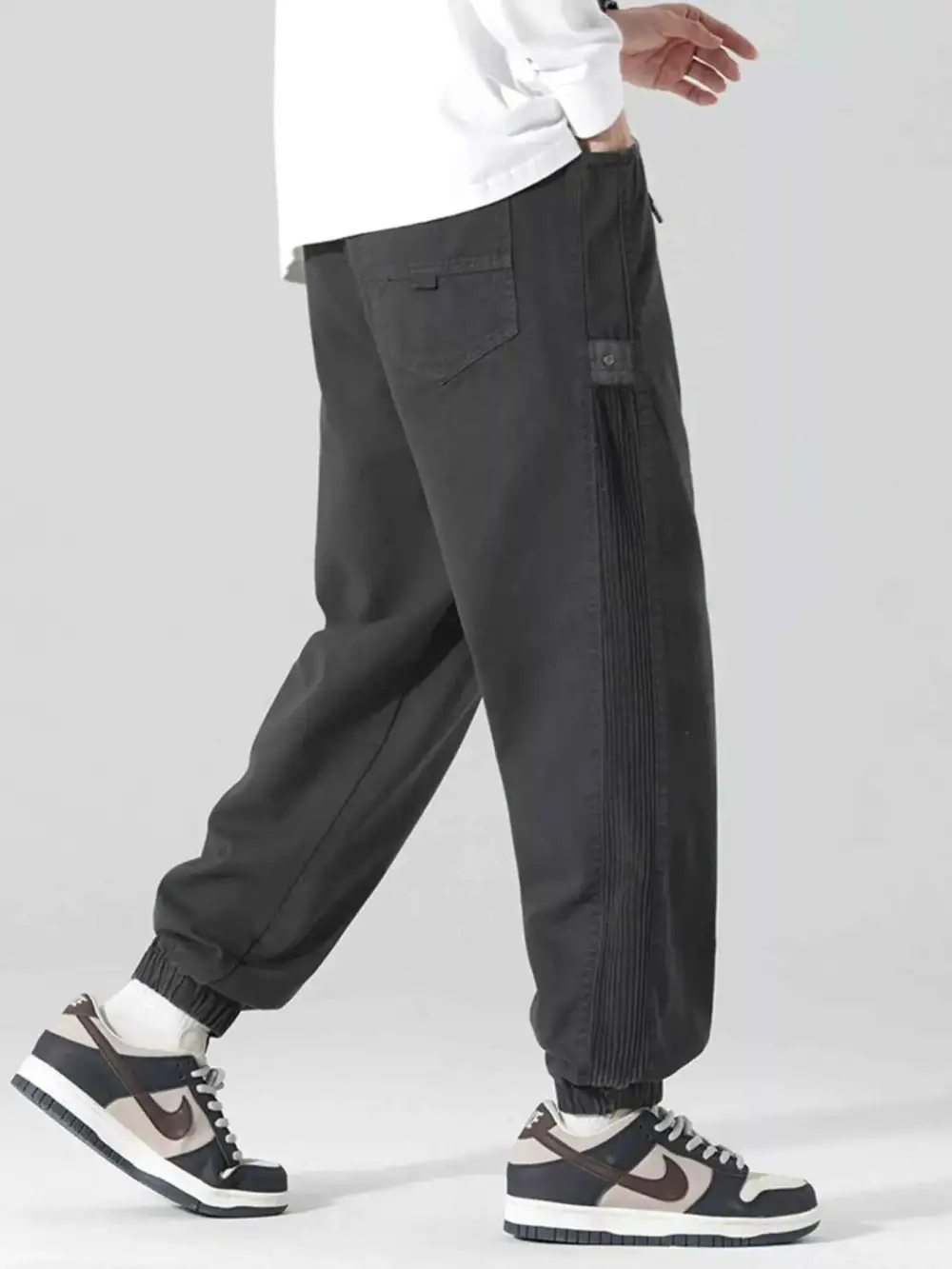 Drawstring Cargo Joggers with Pockets Pants