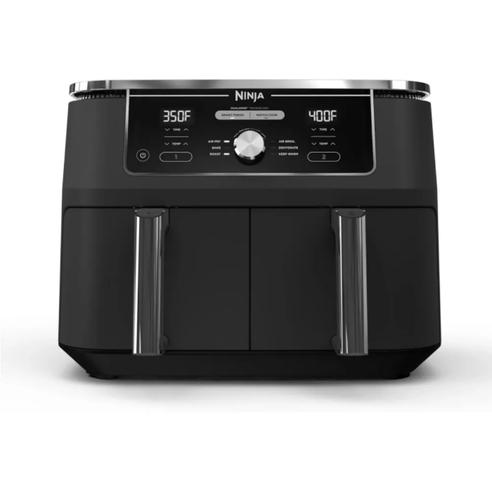 Ninja Air Fryer, Thermometer, Roast, Bake, Air Fry, Crisps, Broil, Reheats, Keep Warm
