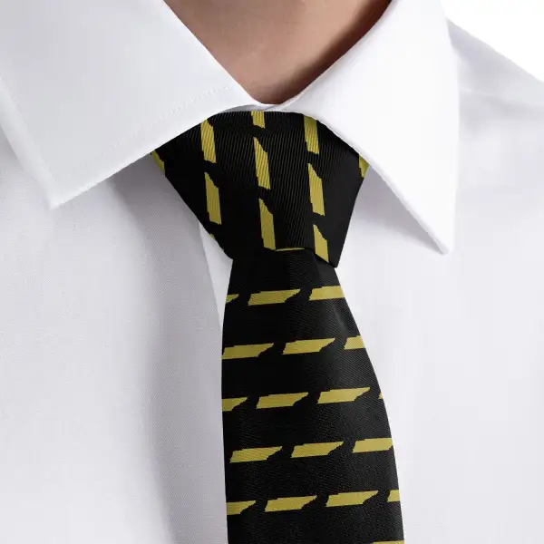 Timeless Outline Emblem Accent Necktie