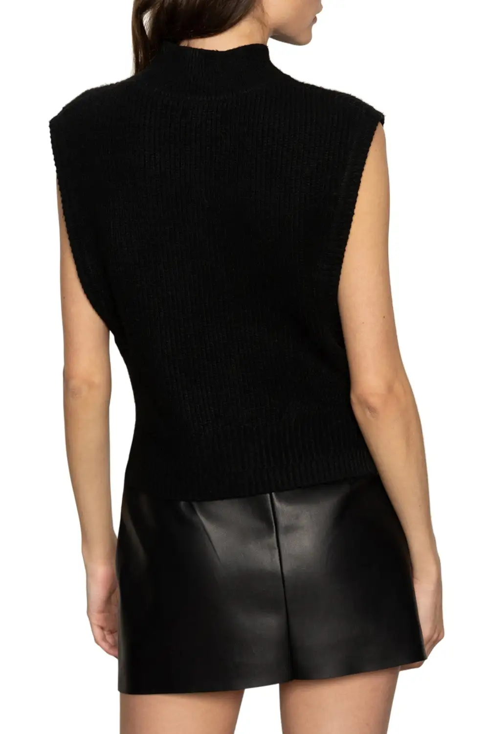 Ribbed Sleeveless Relaxed Sweater
