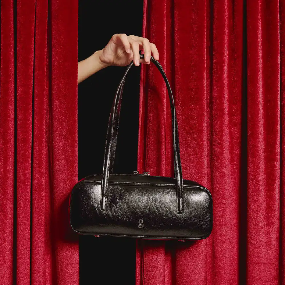 Crescent Leather Handbag