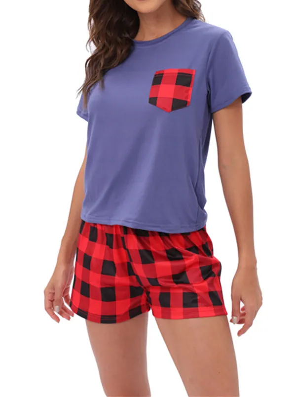 Two Piece T-Shirt and Shorts Pajama Set