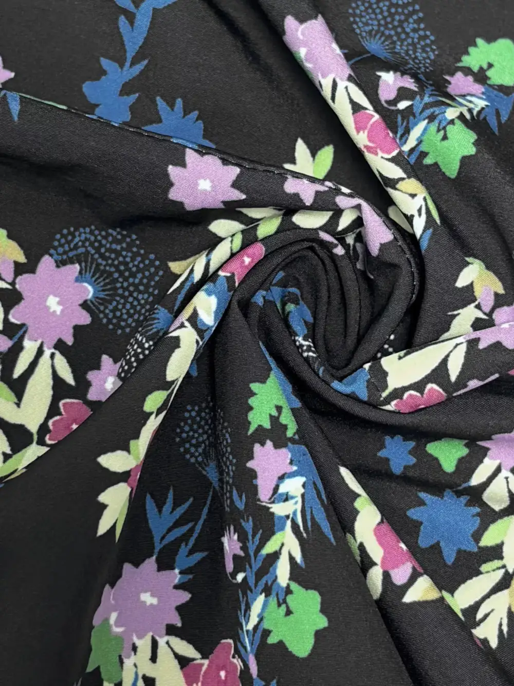 Smooth Finish Printed V Neck Maxi Dress