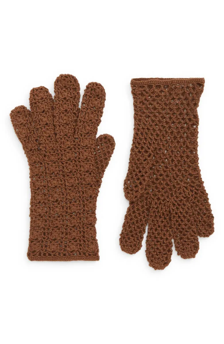 Hand Crochet Merino Wool Gloves