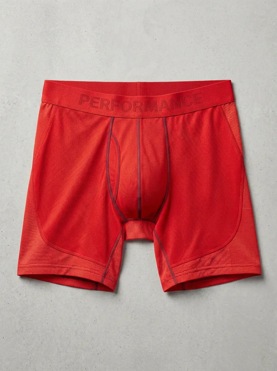 Men's Performance Athletic Mesh Printed Boxer Briefs