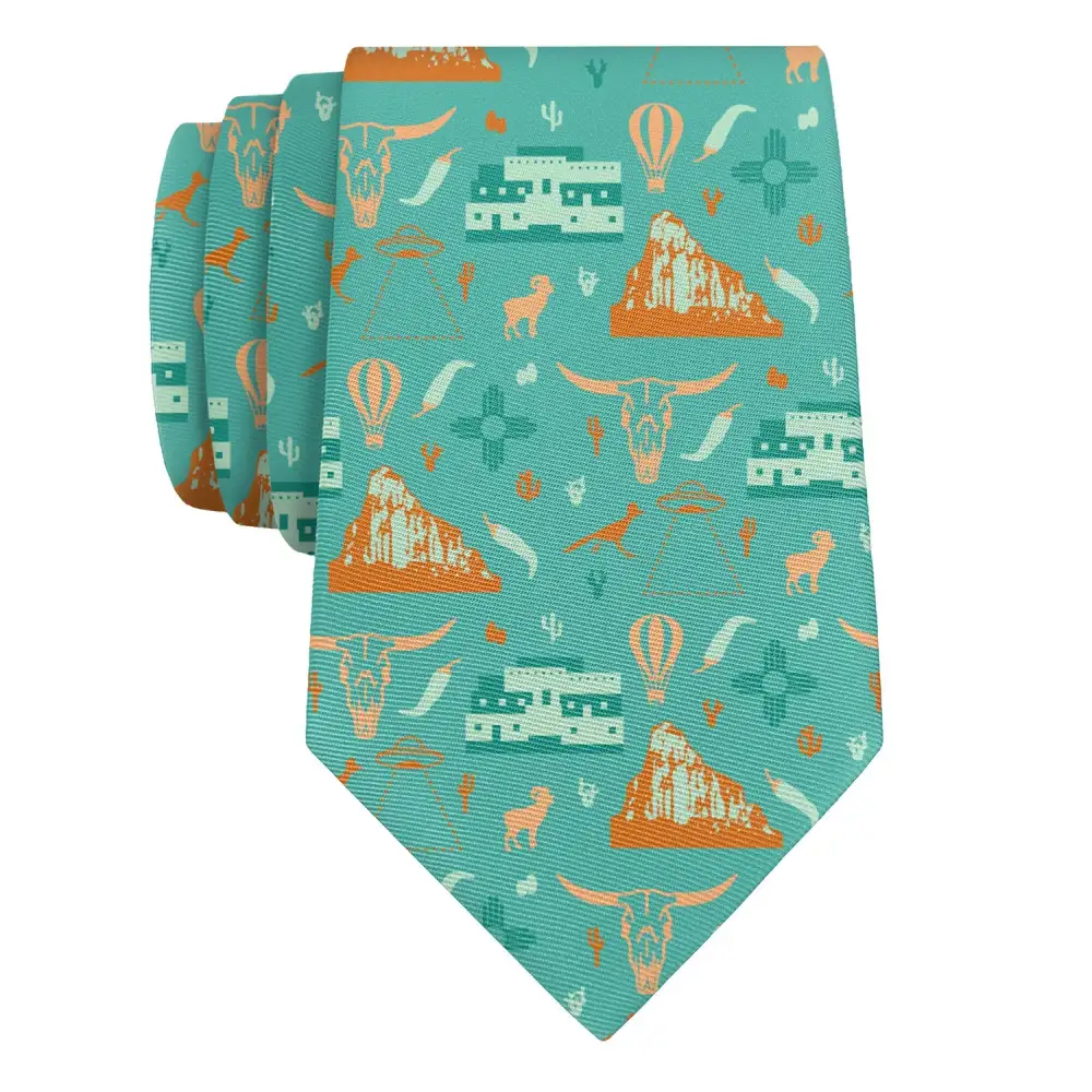 Modern Heritage Emblem Accent Necktie