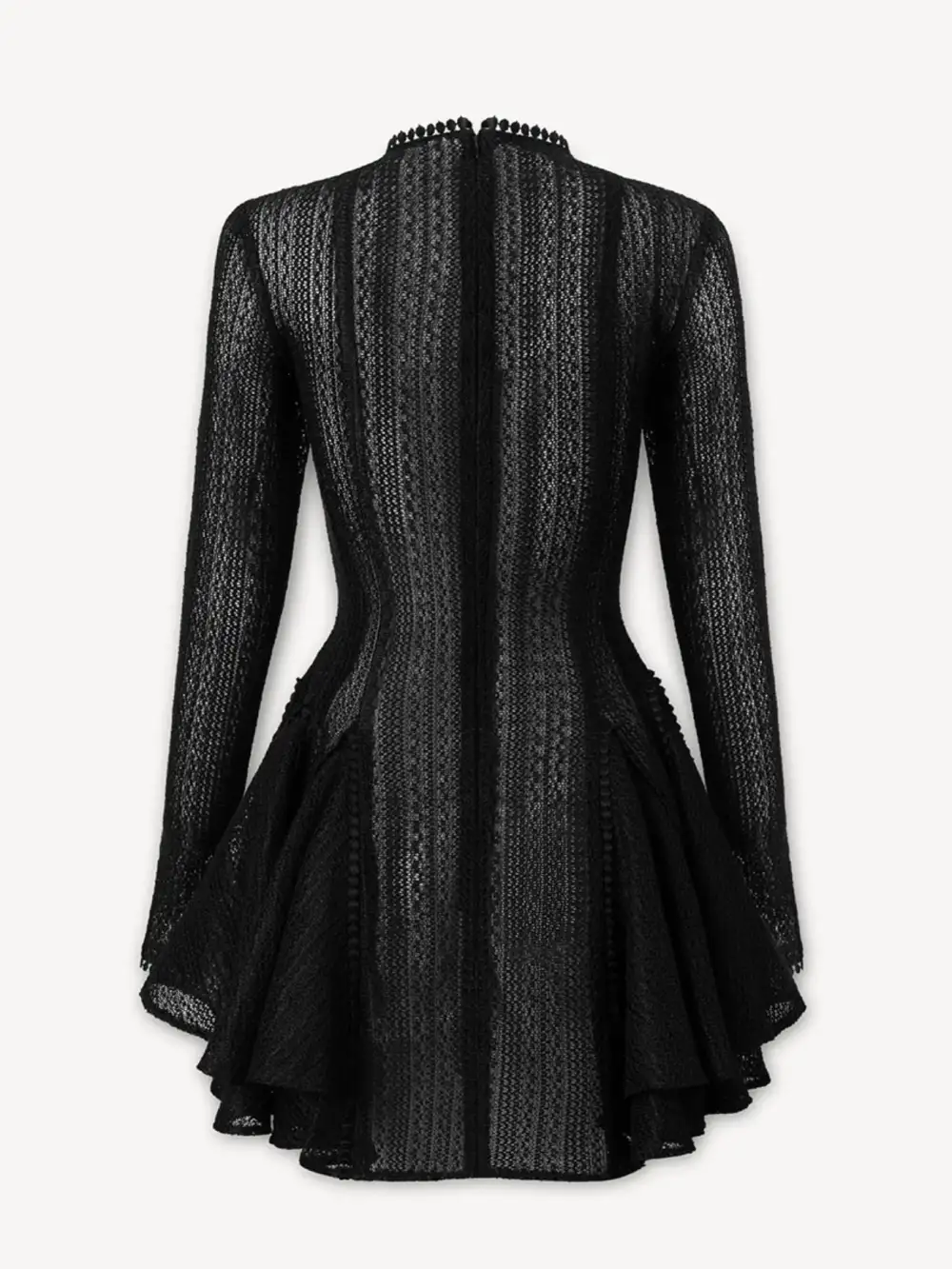 Comfort Fit Round Neck Long Sleeve Dress
