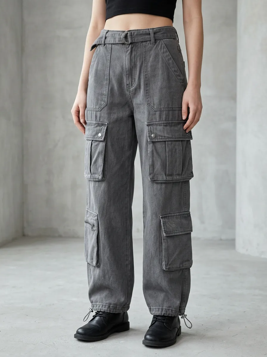 Streamlined Multi Pocket Collection Women's Multi Pocket Cargo Pants