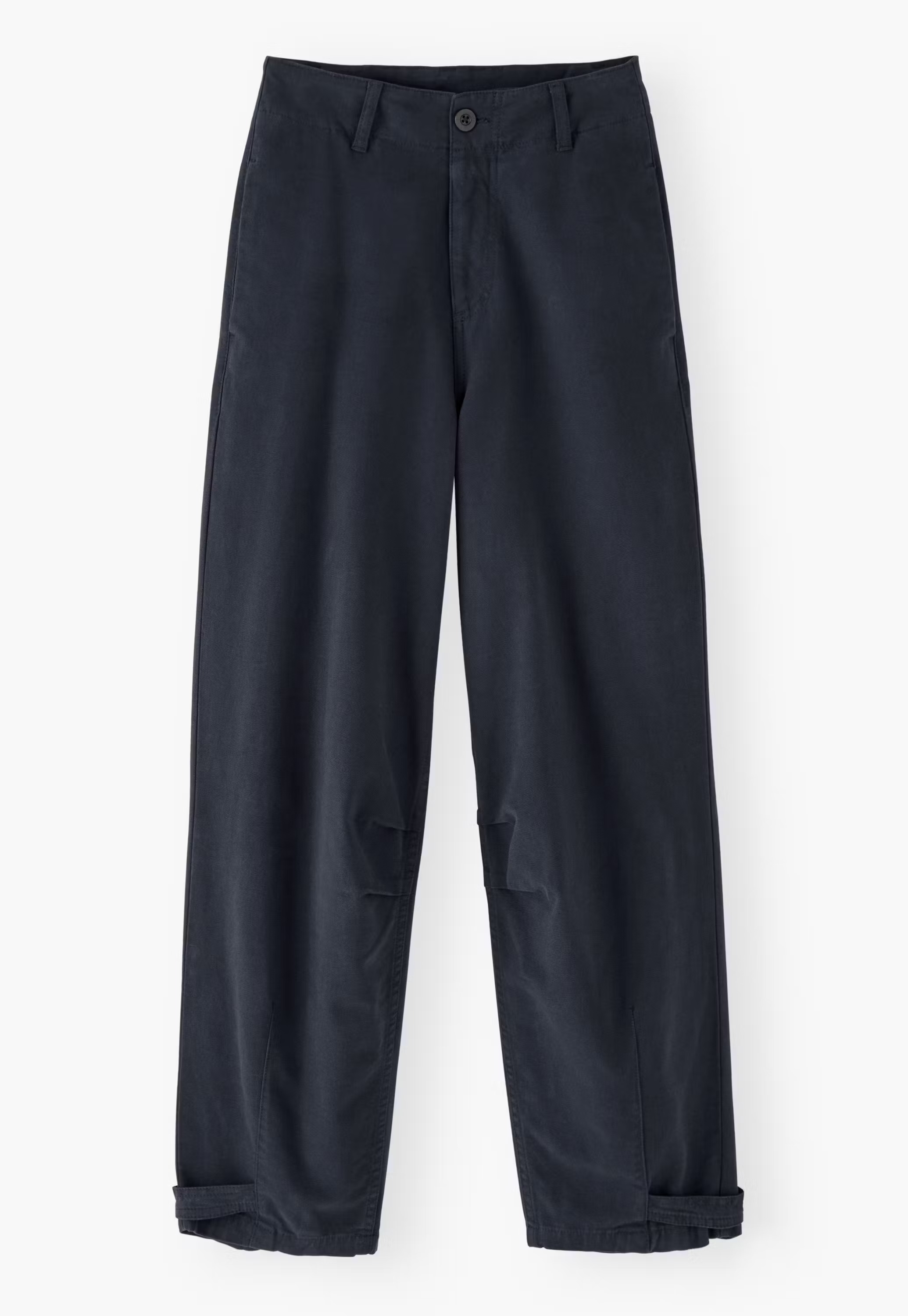 Adjustable-hem trousers
Stretch cotton