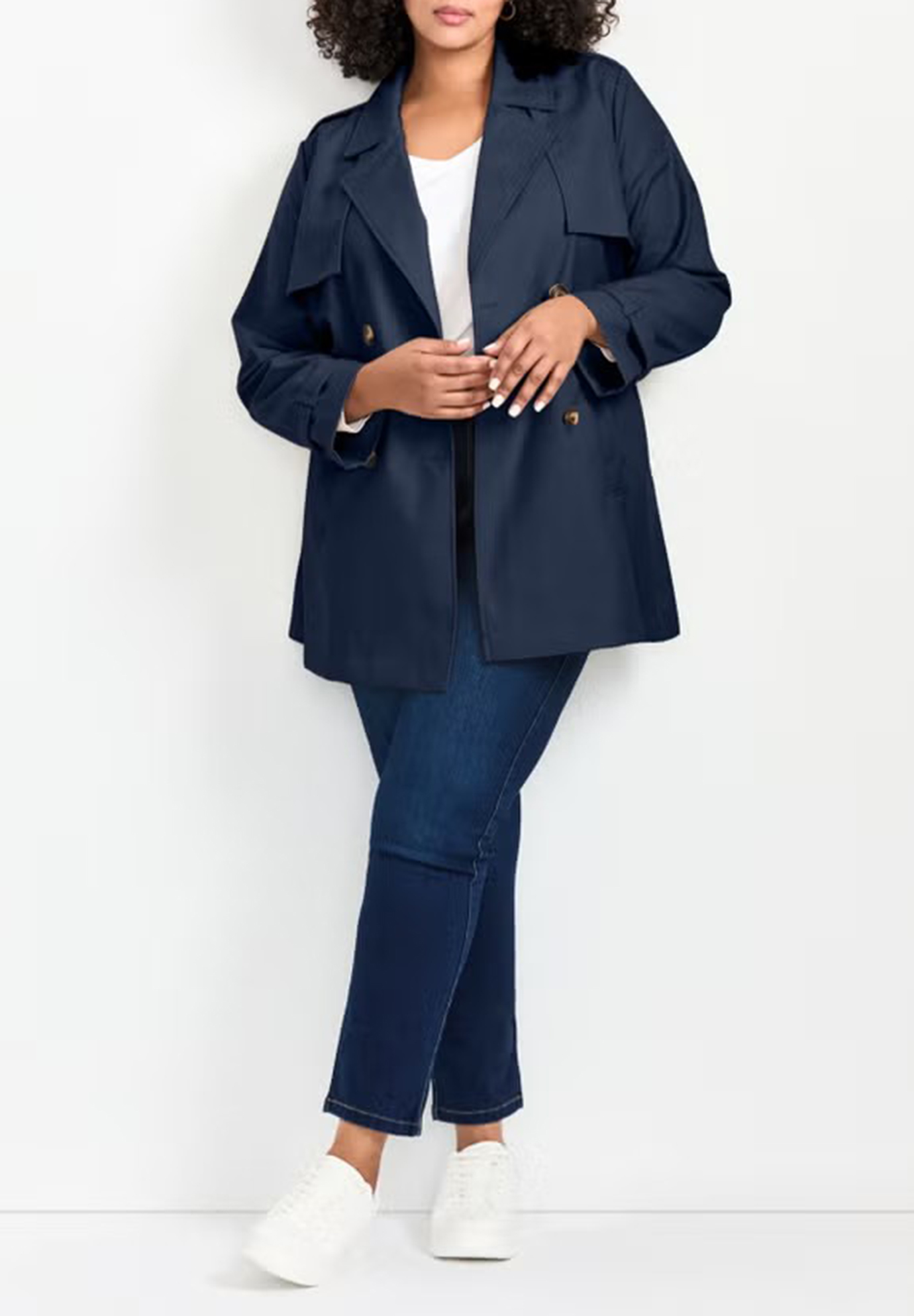 Double Breasted Waistband Jacket