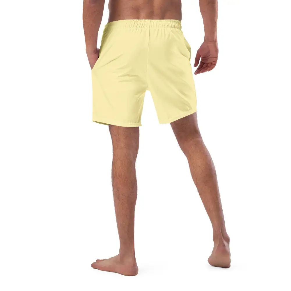 Pocketed Printed Swim Trunks
