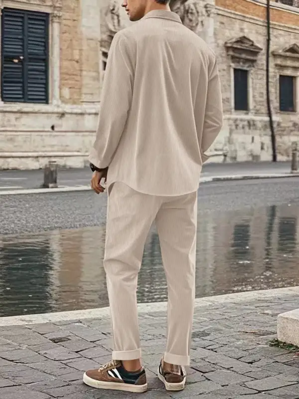 Men's Full Size Button Up Long Sleeve Shirt