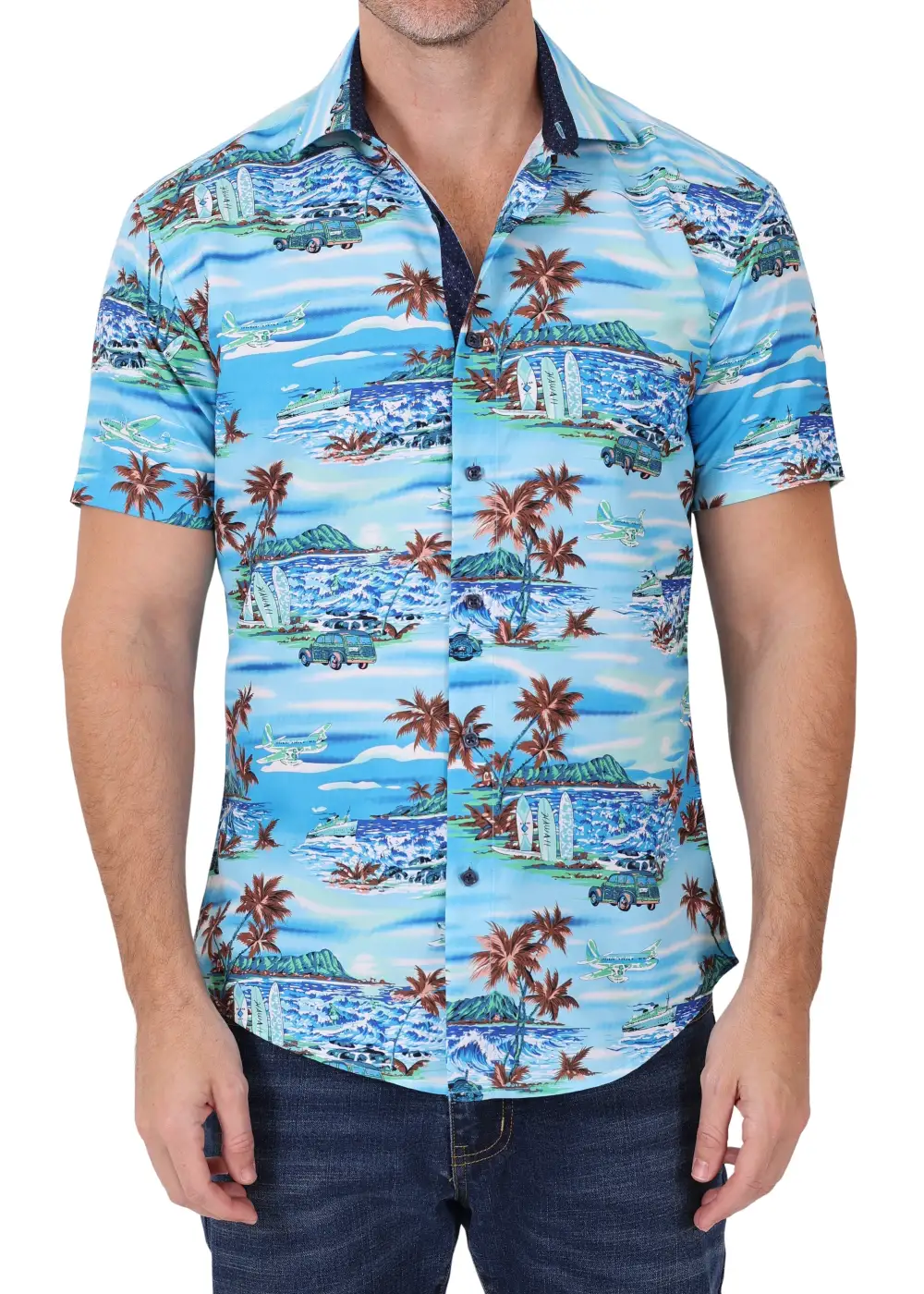 Modern Short Sleeve Dress Shirt