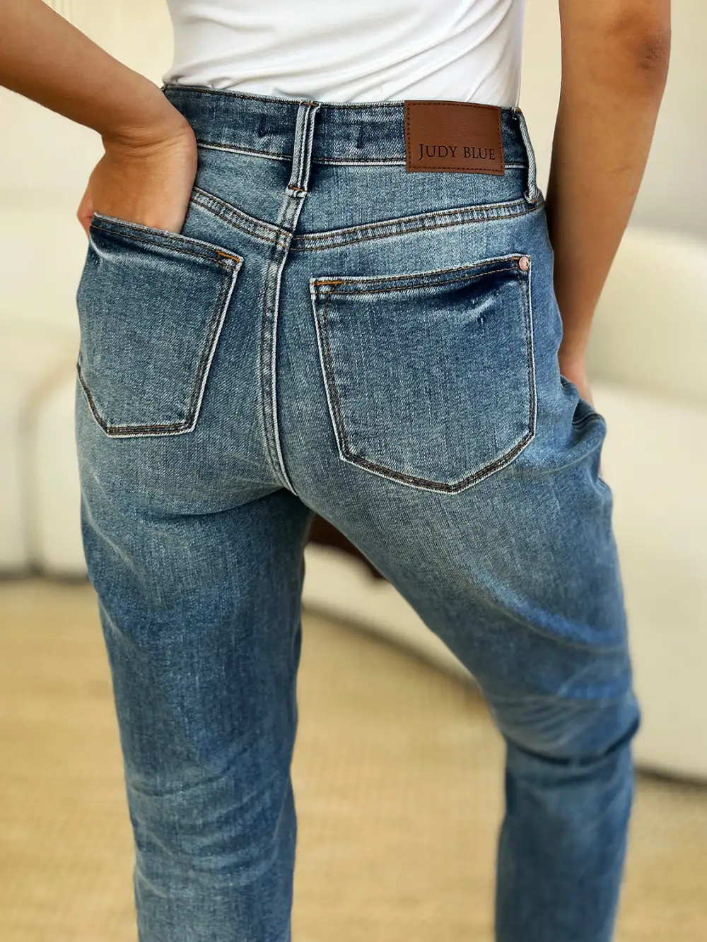 Classic Mid Rise Denim Jeans
