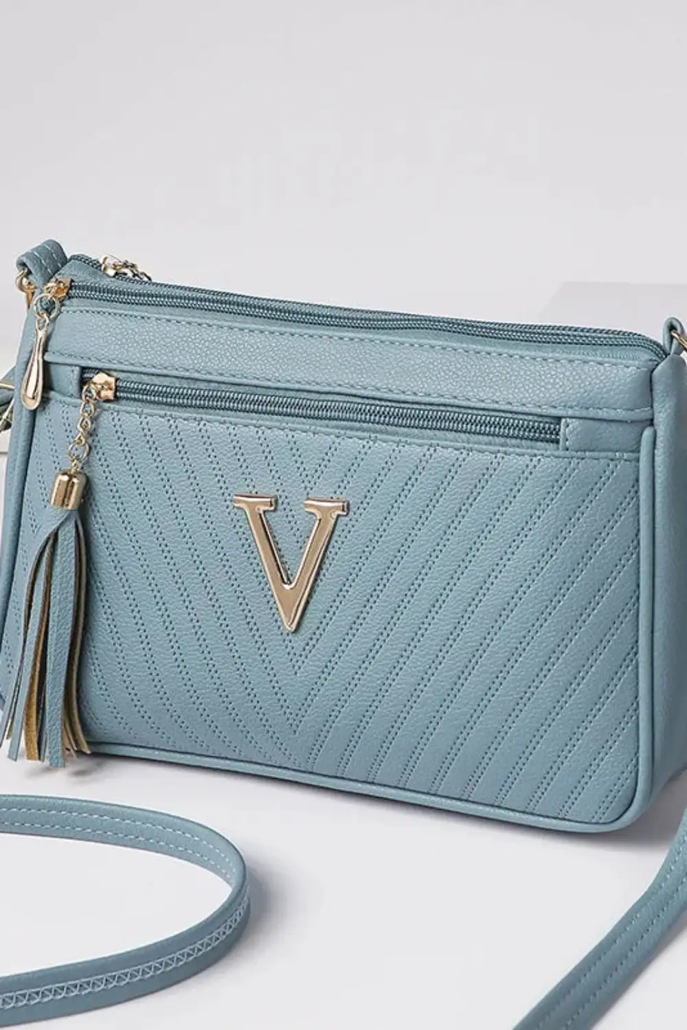 Square PU Leather Messenger Bag Lightweight Chic