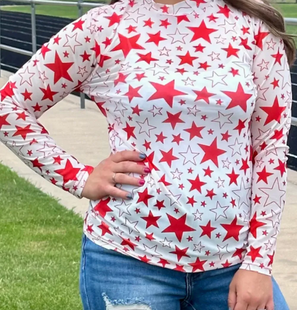 Graphic Mesh Top
