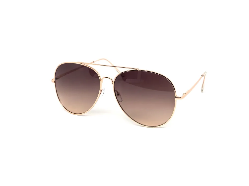 12-Pack Oversized Round Aviator Assorted Sunglasses