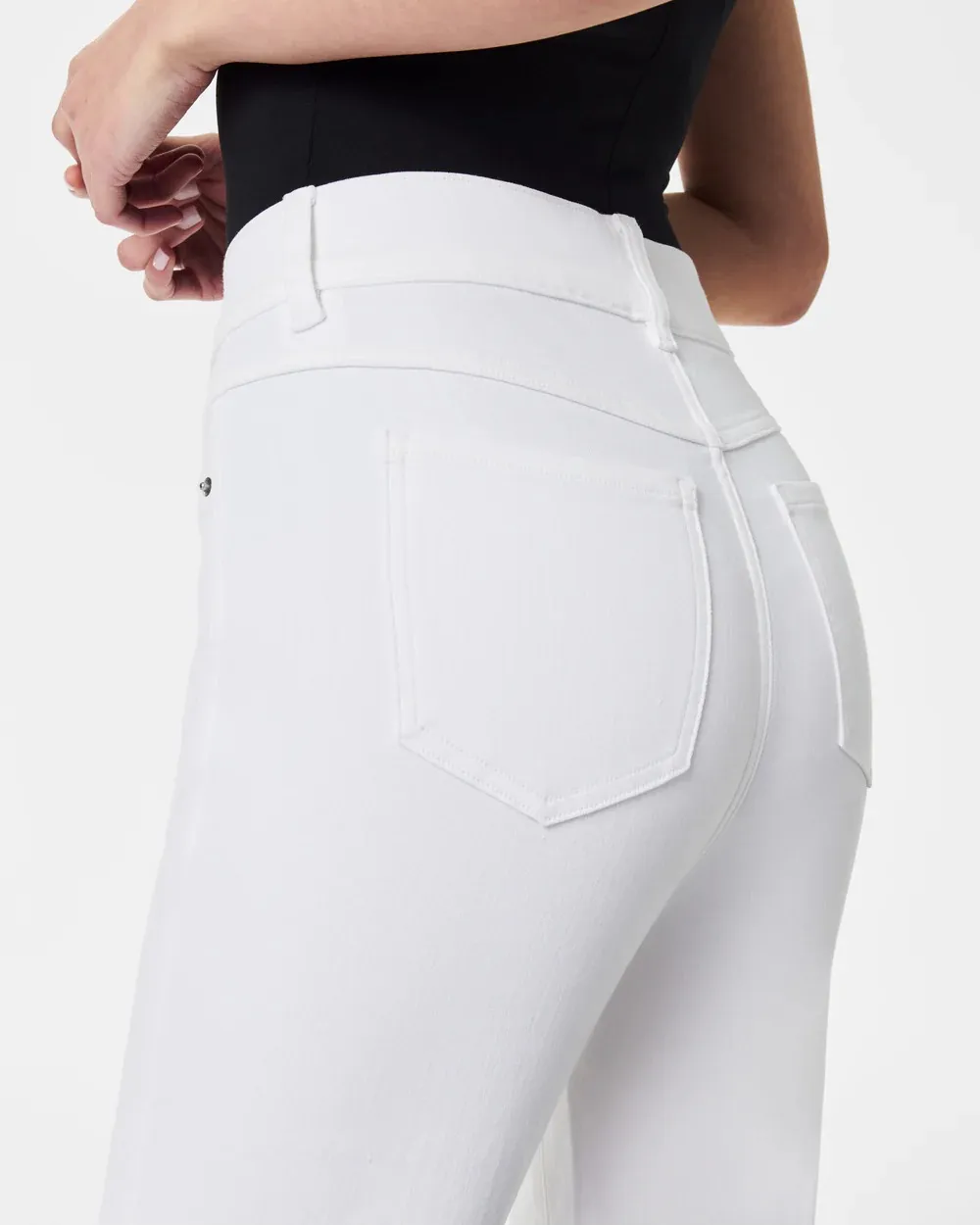 White Kick Flare Jeans