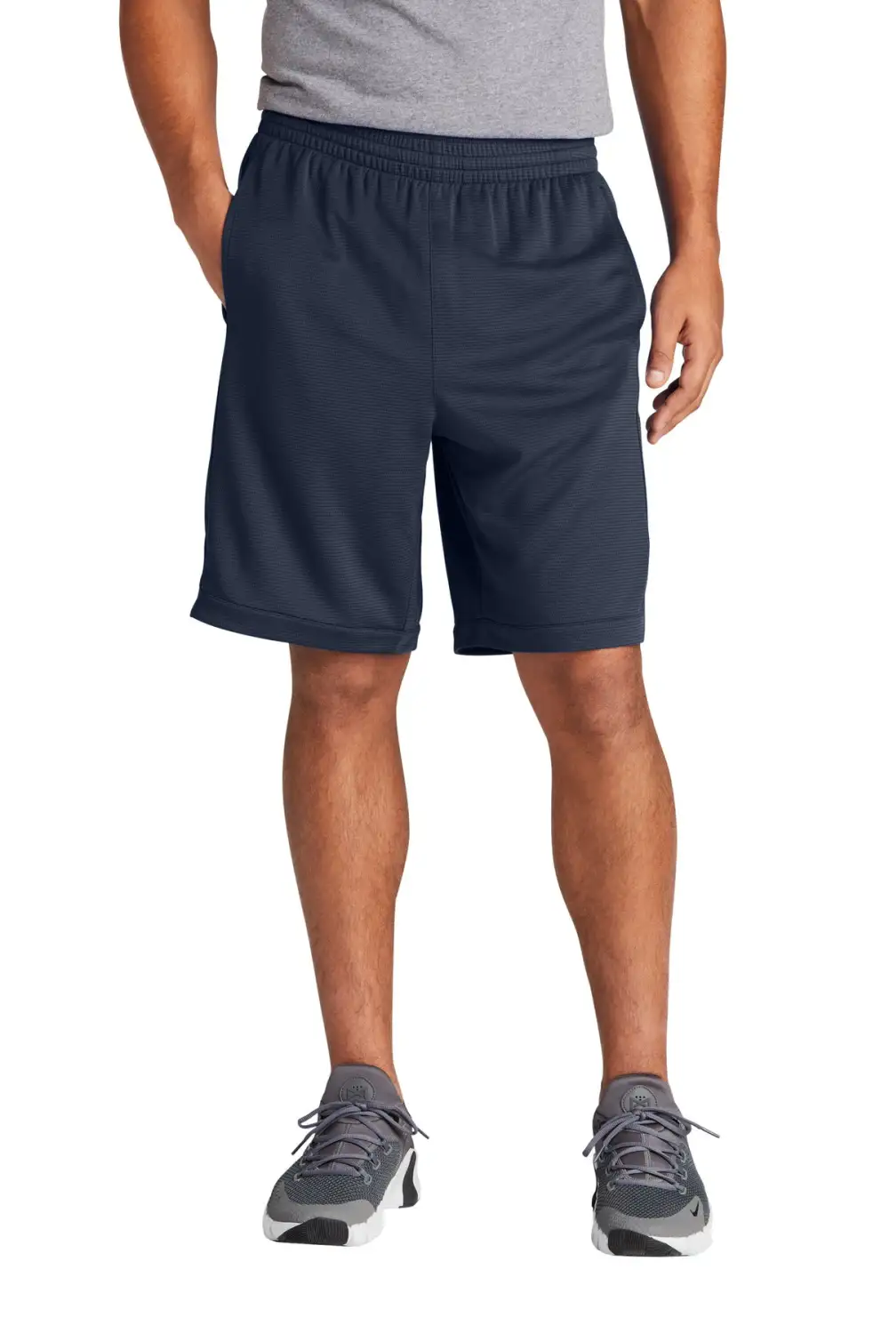 Pocketed Mesh Athletic Shorts