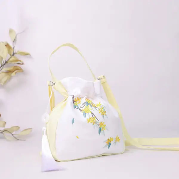 Embroidered Osmanthus Bag