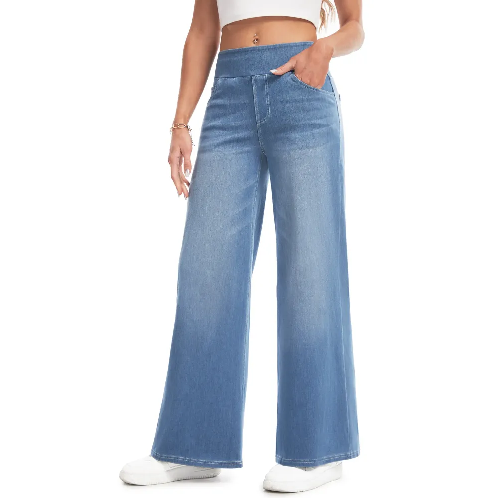 🛒 Women's Loose Fit Baggy Pull-On Jeans