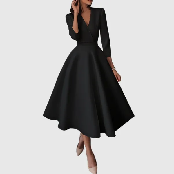 High-waisted Slim Fit Midi Dress