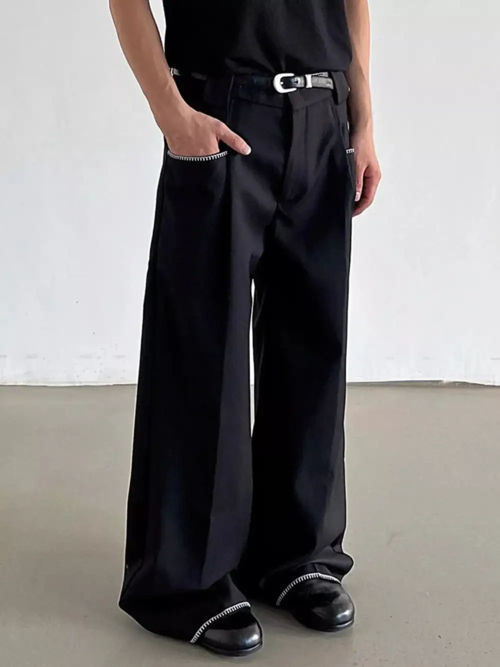 Men's Wide Leg Dress Pants