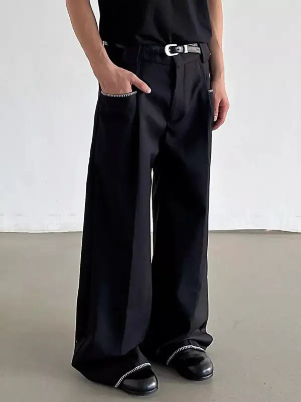 Men's Wide Leg Dress Pants