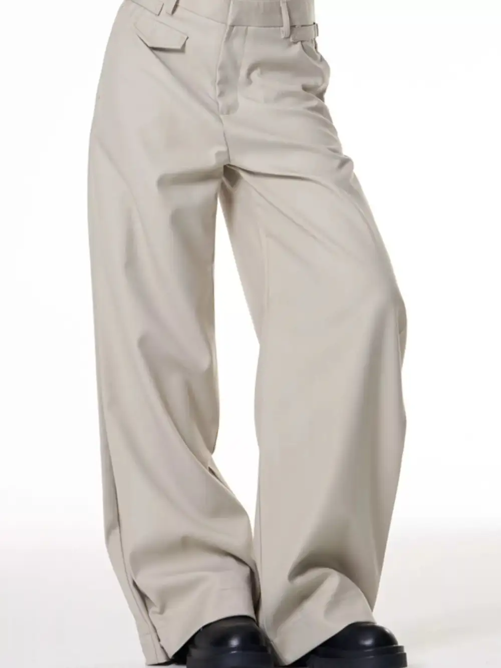 Men's Plus Size Wide Leg Casual Pants