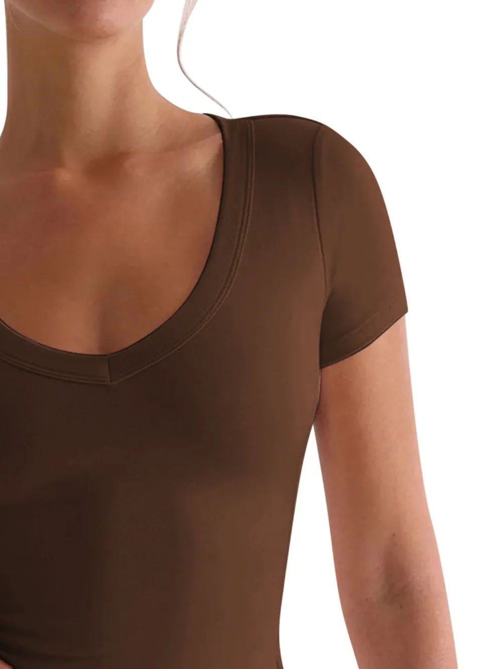 Scoop-Neck Short-Sleeve T-Shirt
