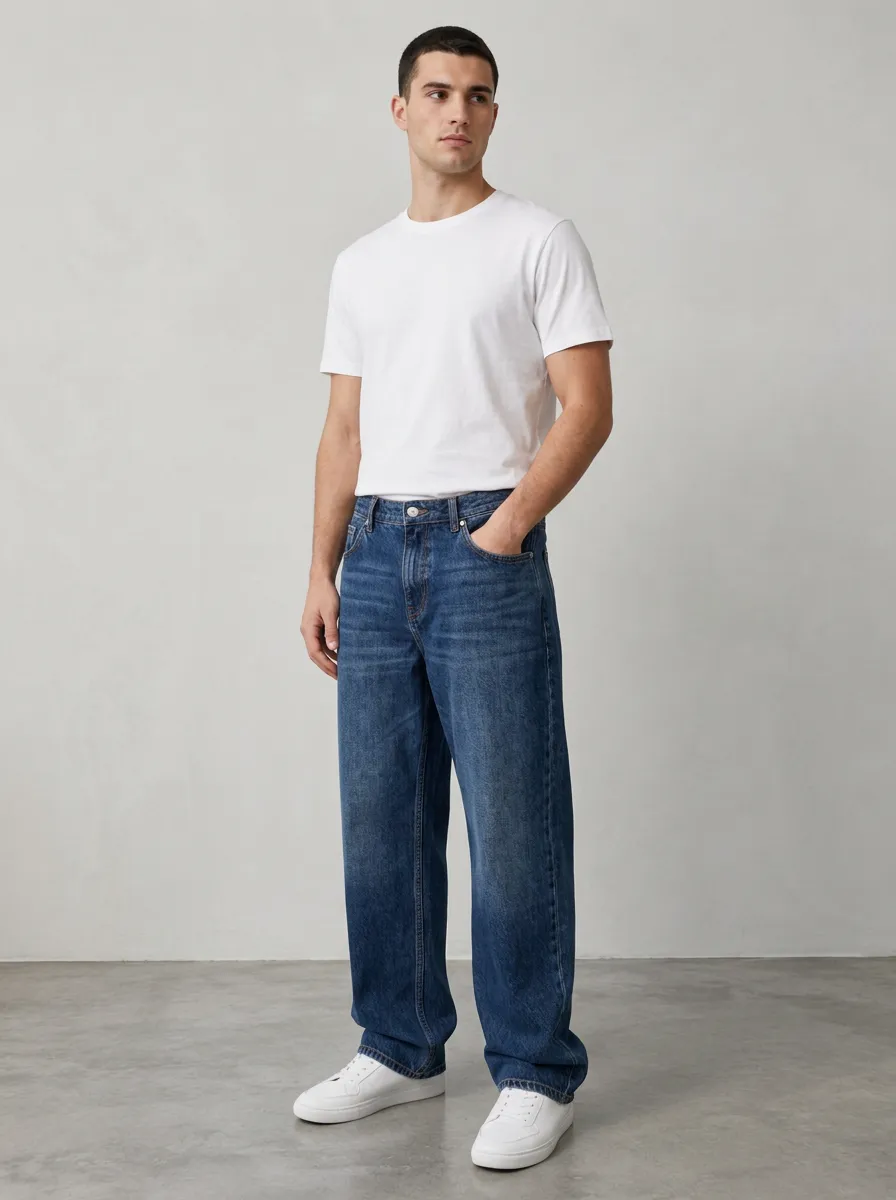 Men's Classic Casual Loose Fit Jeans