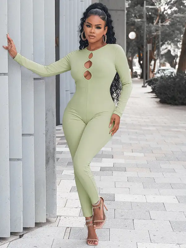 Clean Slim Fit Hip Lifting Jumpsuit