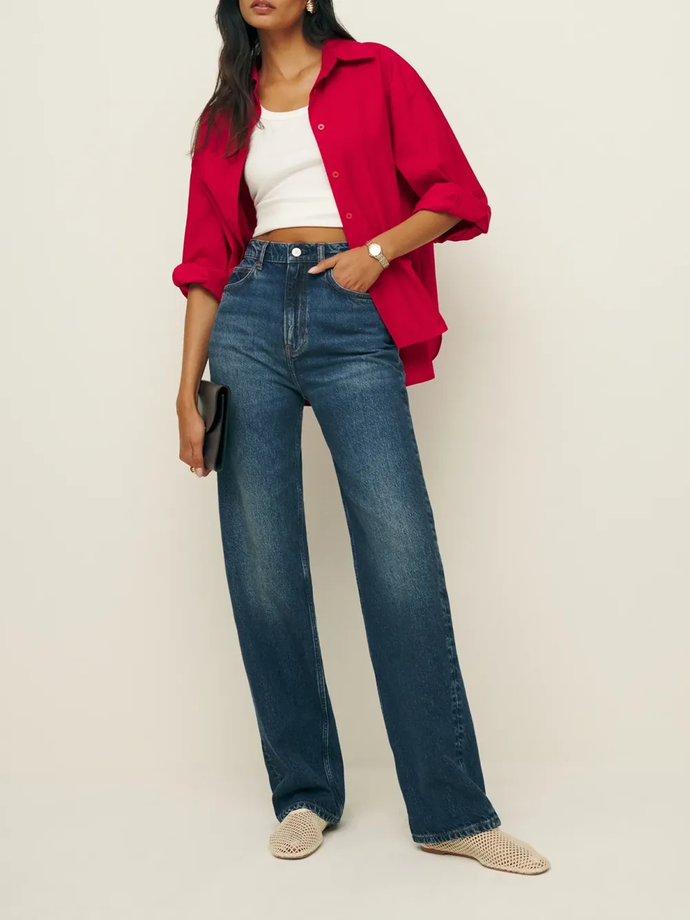 Leopard Print Wide Leg Jeans