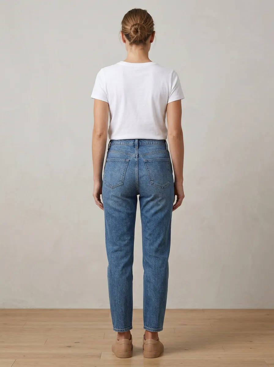 Modern-Essential Printed Denim Jeans