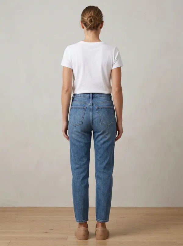 Modern-Essential Printed Denim Jeans