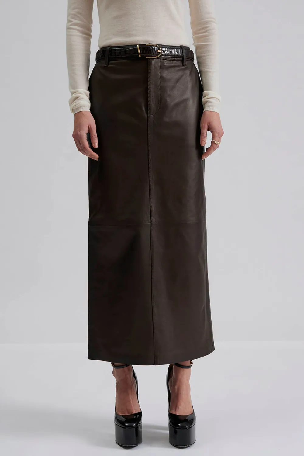Leather Maxi Skirt