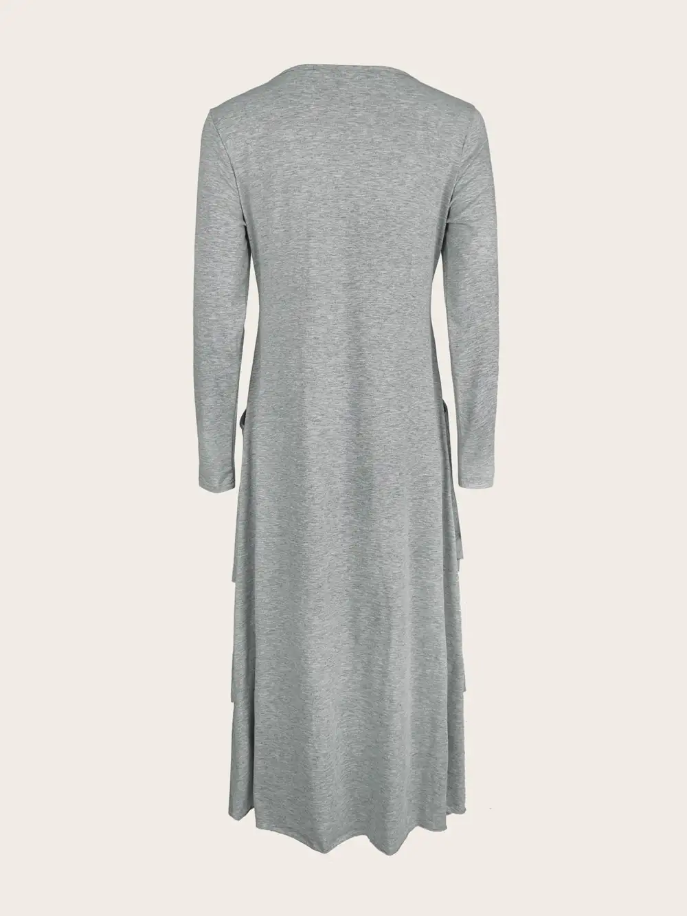 Full Size Heart-Decor Layered Midi Dress Plus Size