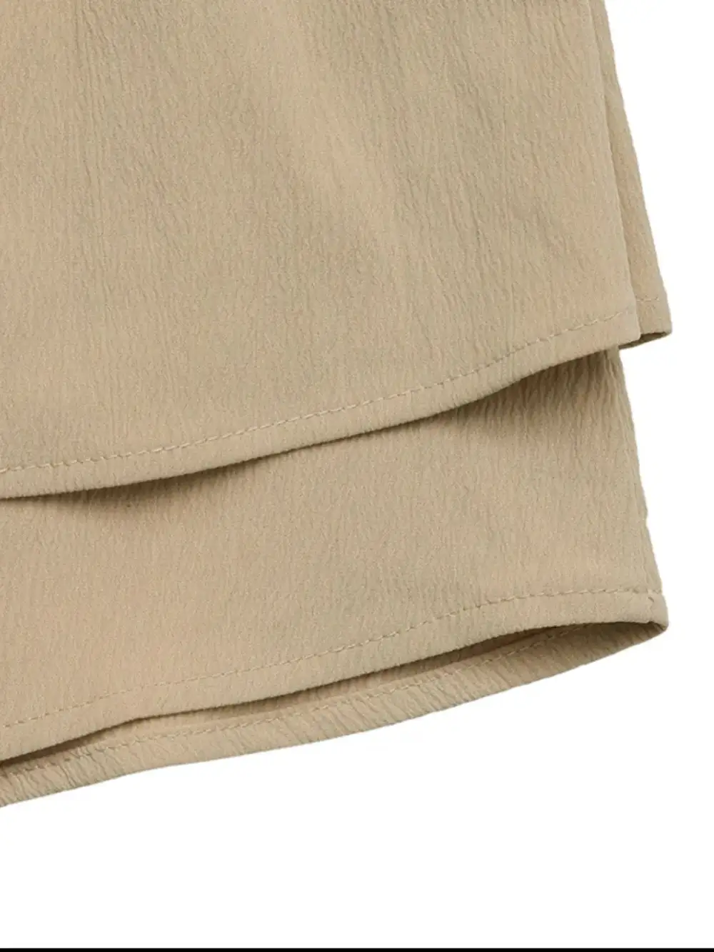 Tailored Elastic Layered Skirt