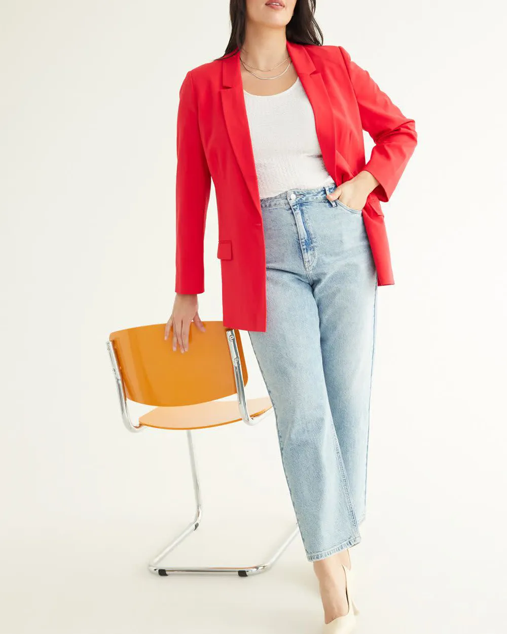 Tapered-Leg High-Rise Jean 