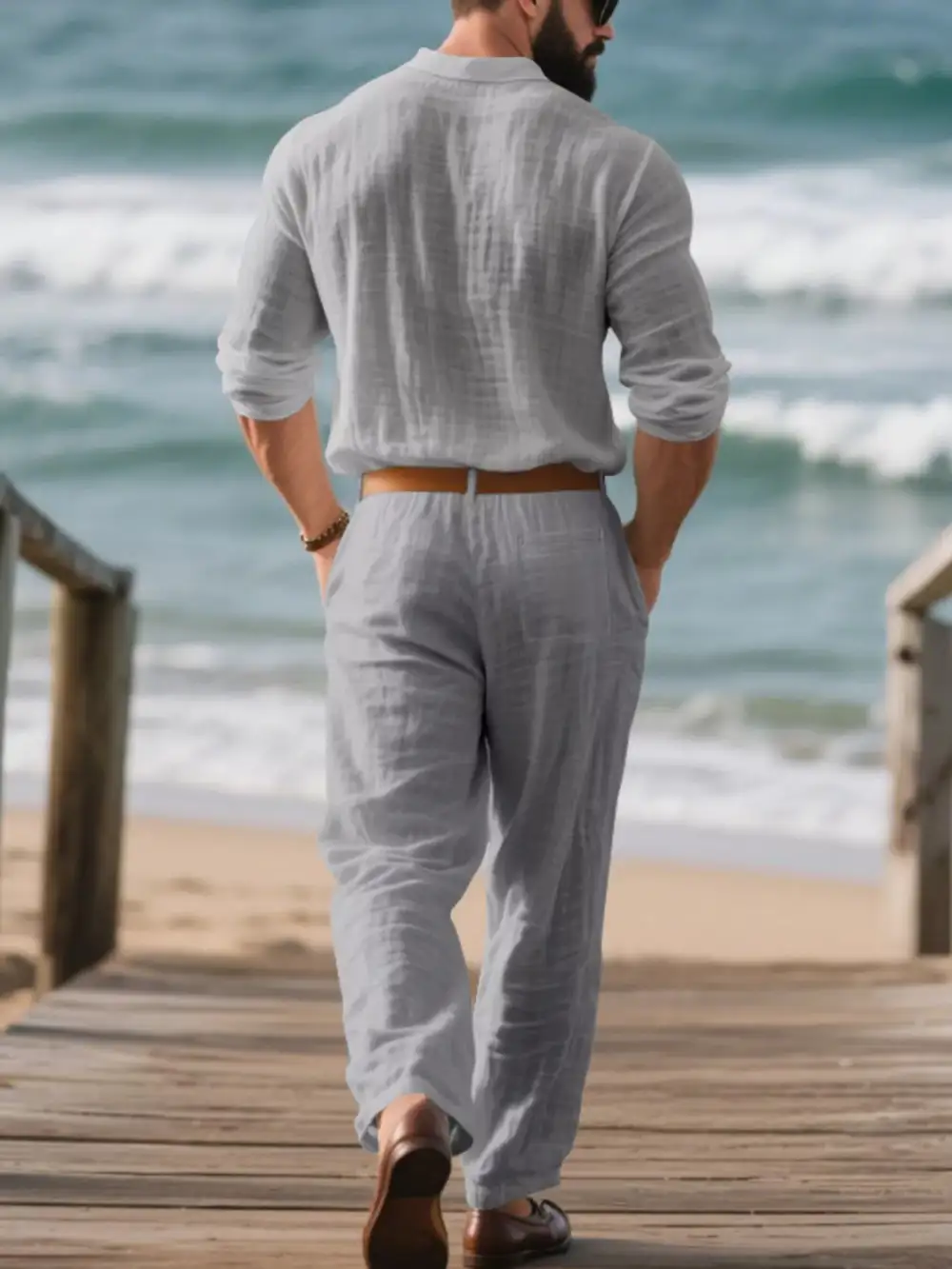 Refined Men's Full Size Long Sleeve Top and Pants