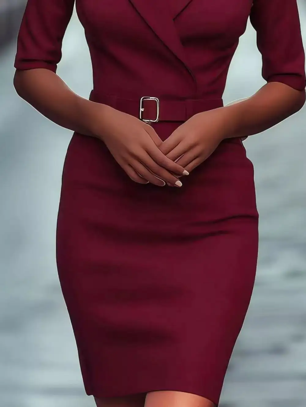 Wearable Cut Short Sleeve Dress