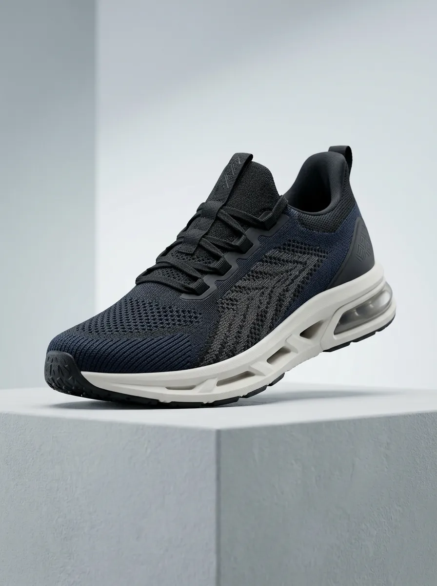 Contemporary Geometric Graphic Detail Men's Running Shoes