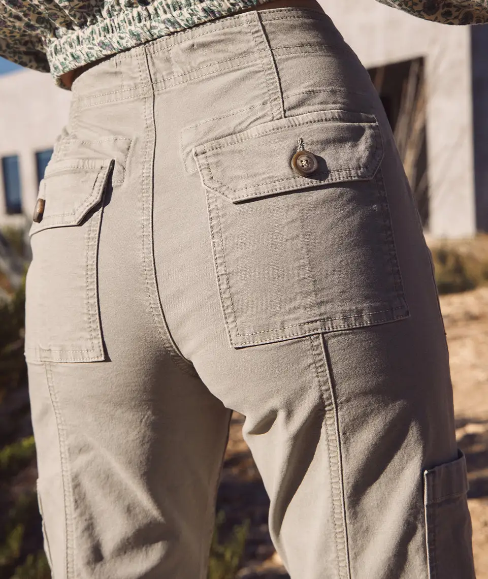 Khaki Cargo Utility Pants