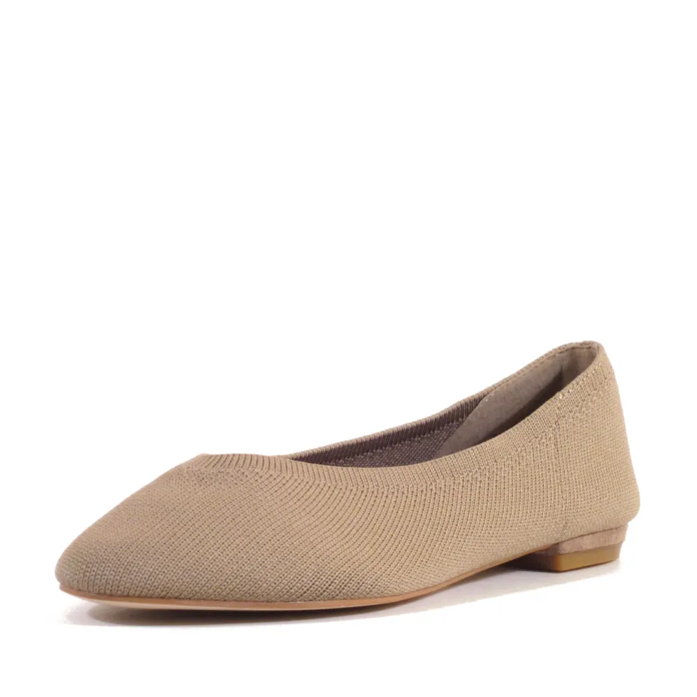 Stretch Knit Ballet Flats