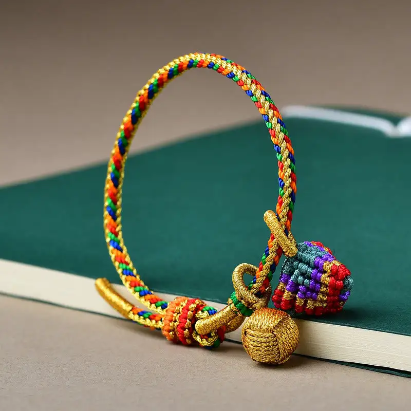 Rope Handmade Ball Charm Bracelet